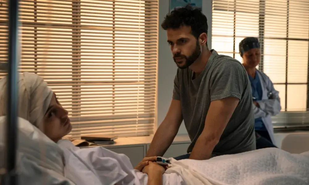 A nurse providing professional bedsore care to a patient